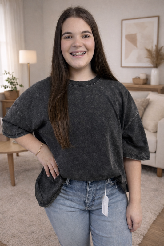 Laid-Back Mineral Wash Top