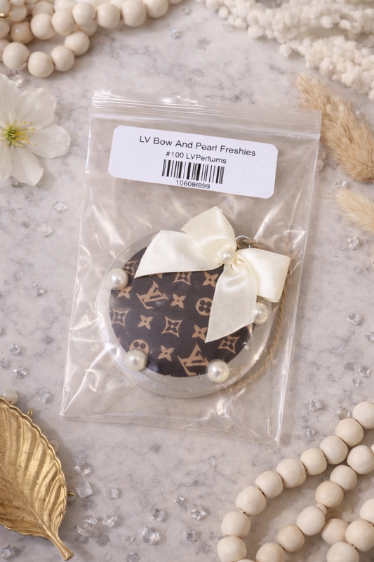 LV Bow And Pearl Freshies
