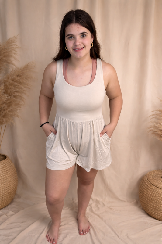 Double Layered Tank Romper